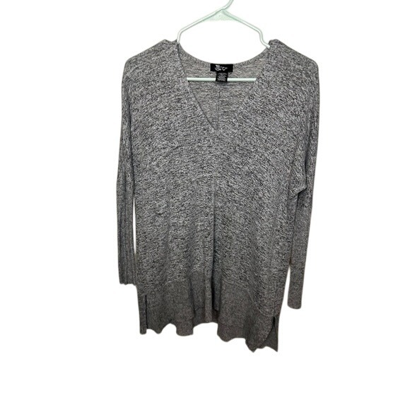Sweaters - Miss Chevious‎ XS Gray Tunic Top V Neck Long Sleeve Casual Comfortable